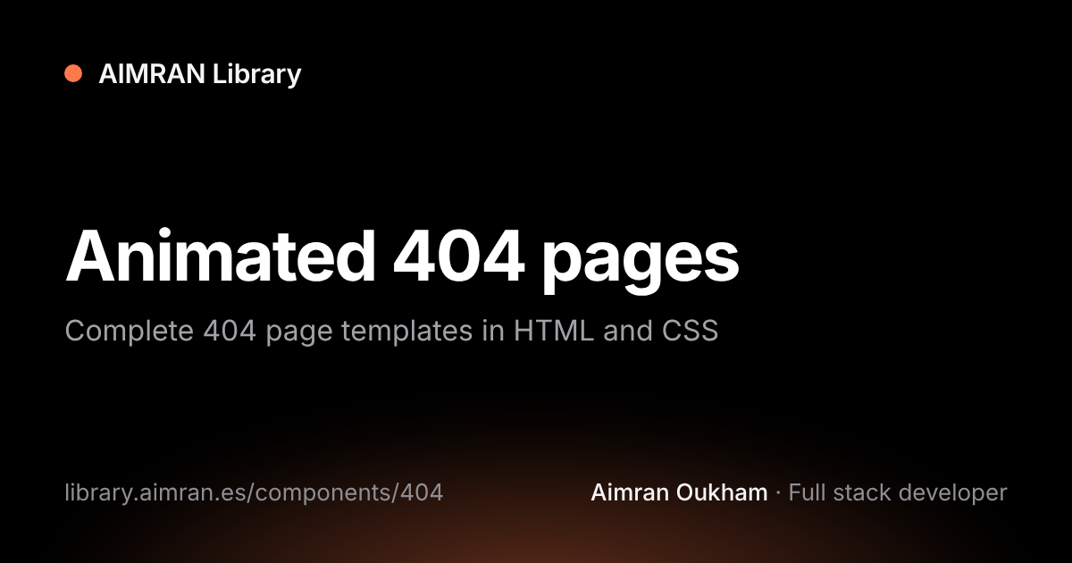 404 Eclipse total · HTML + CSS · AIMRAN Library